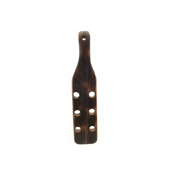 Leather Wrapped Wooden 2-in-1 Paddle 2 Leather Wrapped Wooden 2-in-1 Paddle - Image 2