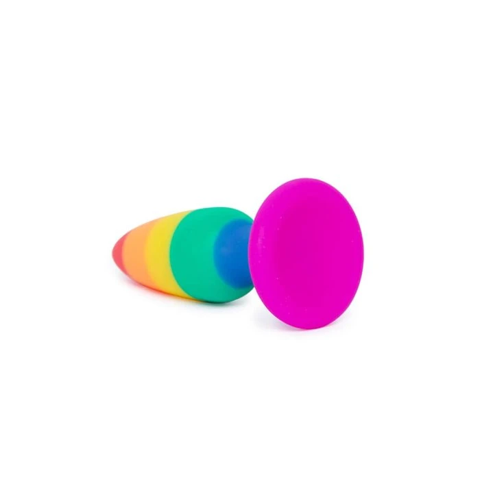 NS Novelties Colours Pride Edition Medium Rainbow Pleasure Plug 2 NS Novelties Colours Pride Edition Medium Rainbow Pleasure Plug - Image 2