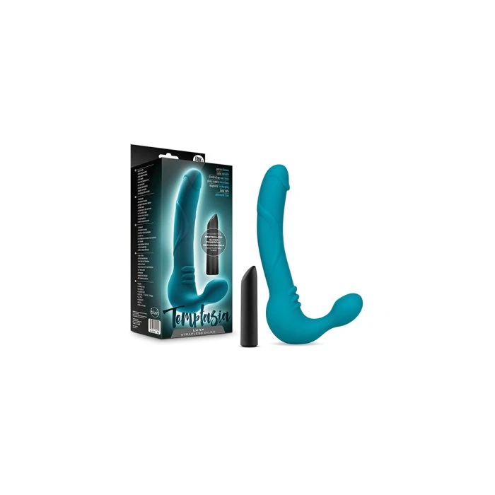 Blush Temptasia Luna Double Ended Vibrating Silicone Dildo 4 Blush Temptasia Luna Double Ended Vibrating Silicone Dildo - Image 4