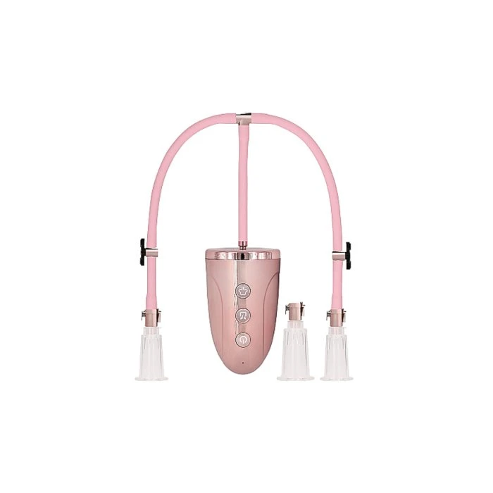Shots Automatic Rechargeable Clit & Nipple Pump Set