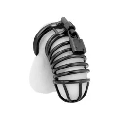 Blue Line Deluxe Metal Lockable Chastity Cage