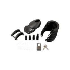 Blue Line Silicone Lockable Chastity Cage -Sex Specialty Store blue line silicone chastity cage 3 spectrum boutique