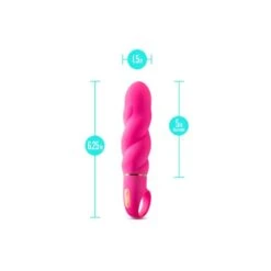 Blush Aria Amazing AF Twisted Silicone Vibrator With Loop Handle -Sex Specialty Store blush aria amazing af 4 spectrum boutique