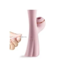 Blush Lush Isabelle Rechargeable Silicone Air Pulse Dual Stimulation Rabbit Vibrator -Sex Specialty Store blush lush isabelle 3 spectrum boutique