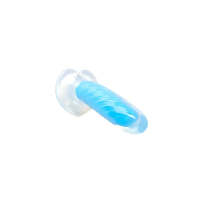 Blush Neo Elite Blue Glow-in-the-Dark Tao 7 Inch Silicone Dildo