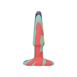 Doc Johnson A-Play Groovy 4 Inch Silicone Tie Dye Anal Plug