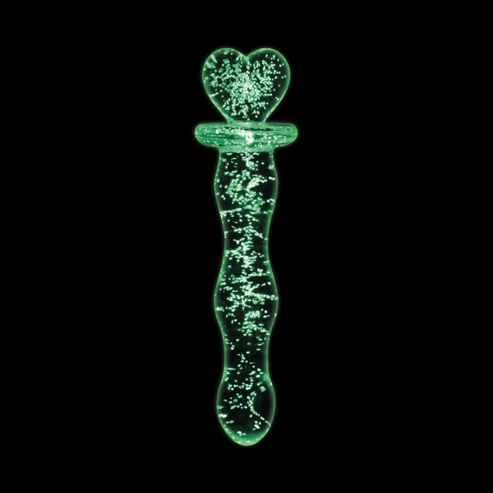 NS Novelties Firefly Glass Heart A Glow In The Dark Wand
