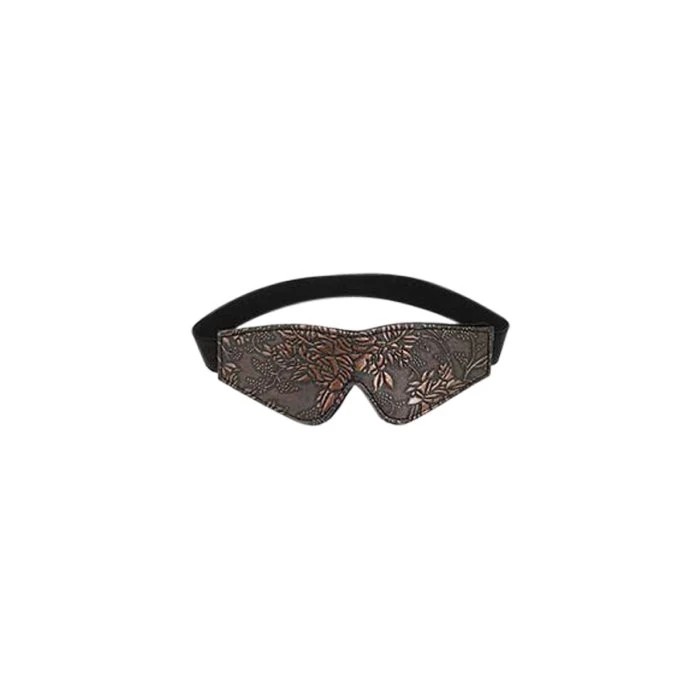 Floral Print Blindfold With Faux Fur Lining