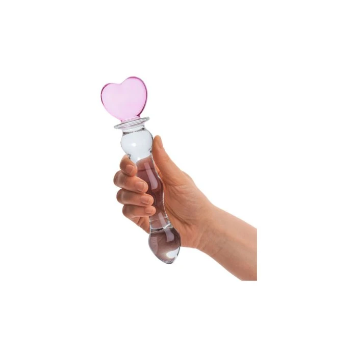 Glas 8" Sweetheart Glass Dildo - Image 4