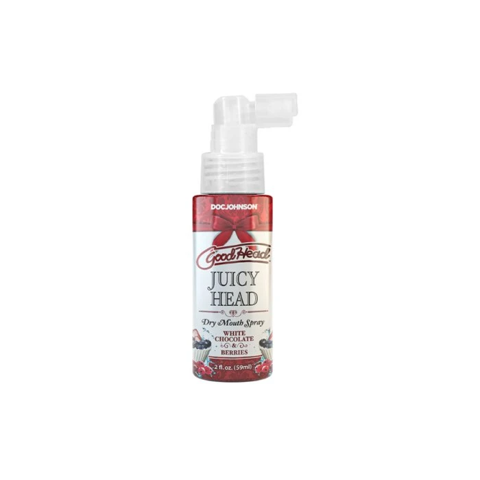 Doc Johnson GoodHead Juicy Head Dry Mouth Spray White Chocolate & Berries Flavor Mouthwatering Spray