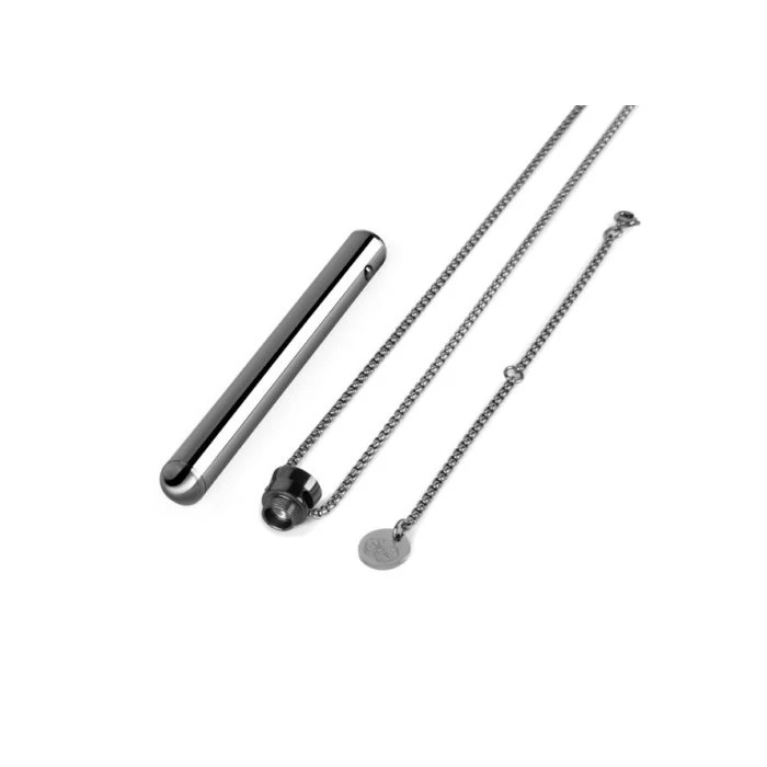 Le Wand Silver Vibrating Bullet Pendant Necklace - Image 3