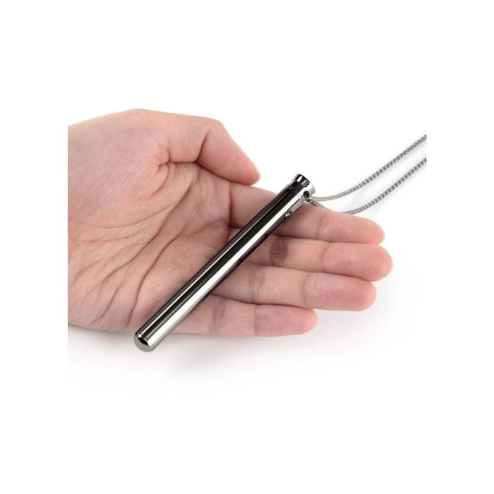 Le Wand Silver Vibrating Bullet Pendant Necklace - Image 6