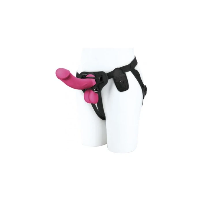 Pegasus 6.5" Rechargeable Remote Realistic Dildo With Harness