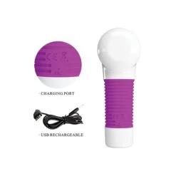 Pretty Love 7 Function Rechargeable Super Powerful Massage Gun Style Vibrating Massager -Sex Specialty Store pretty love massager 3 spectrum boutique