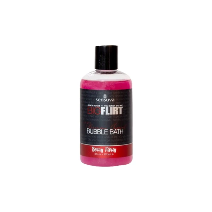 Sensuva Big Flirt Berry Flirty Pheromone Bubble Bath 8 Oz. Wild Berries Scent