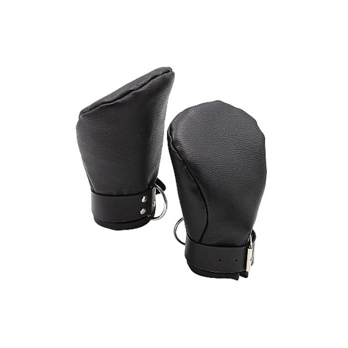 Shots Puppy Play Neoprene Lined Fist Mitts With D Rings