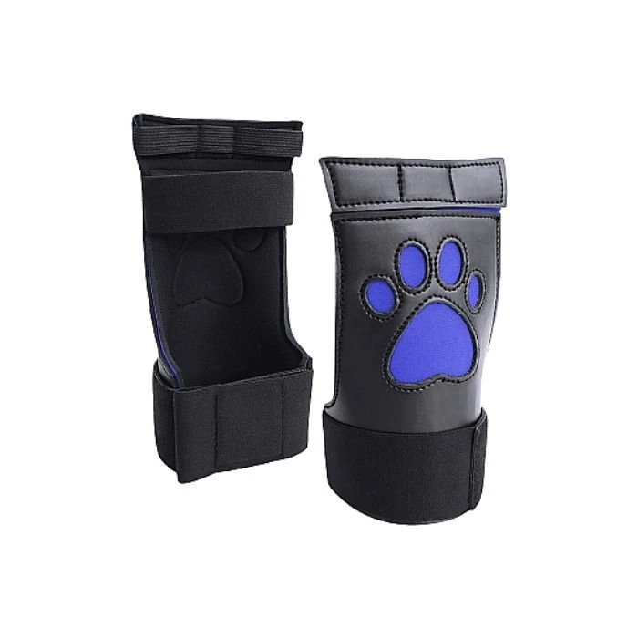 Shots Puppy Play Neoprene Puppy Paw Print Gloves