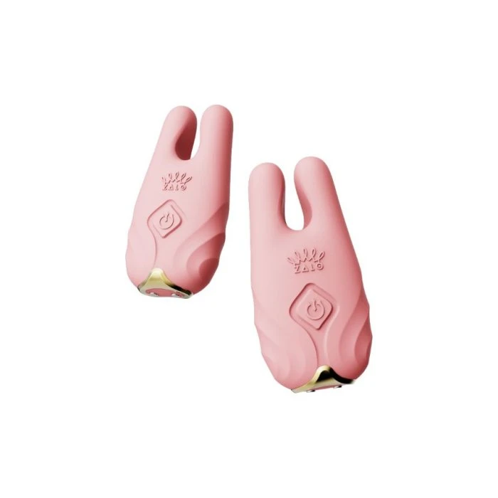 Zalo Nave Vibrating App-Enabled Nipple Clamps 1 Zalo Nave Vibrating App-Enabled Nipple Clamps
